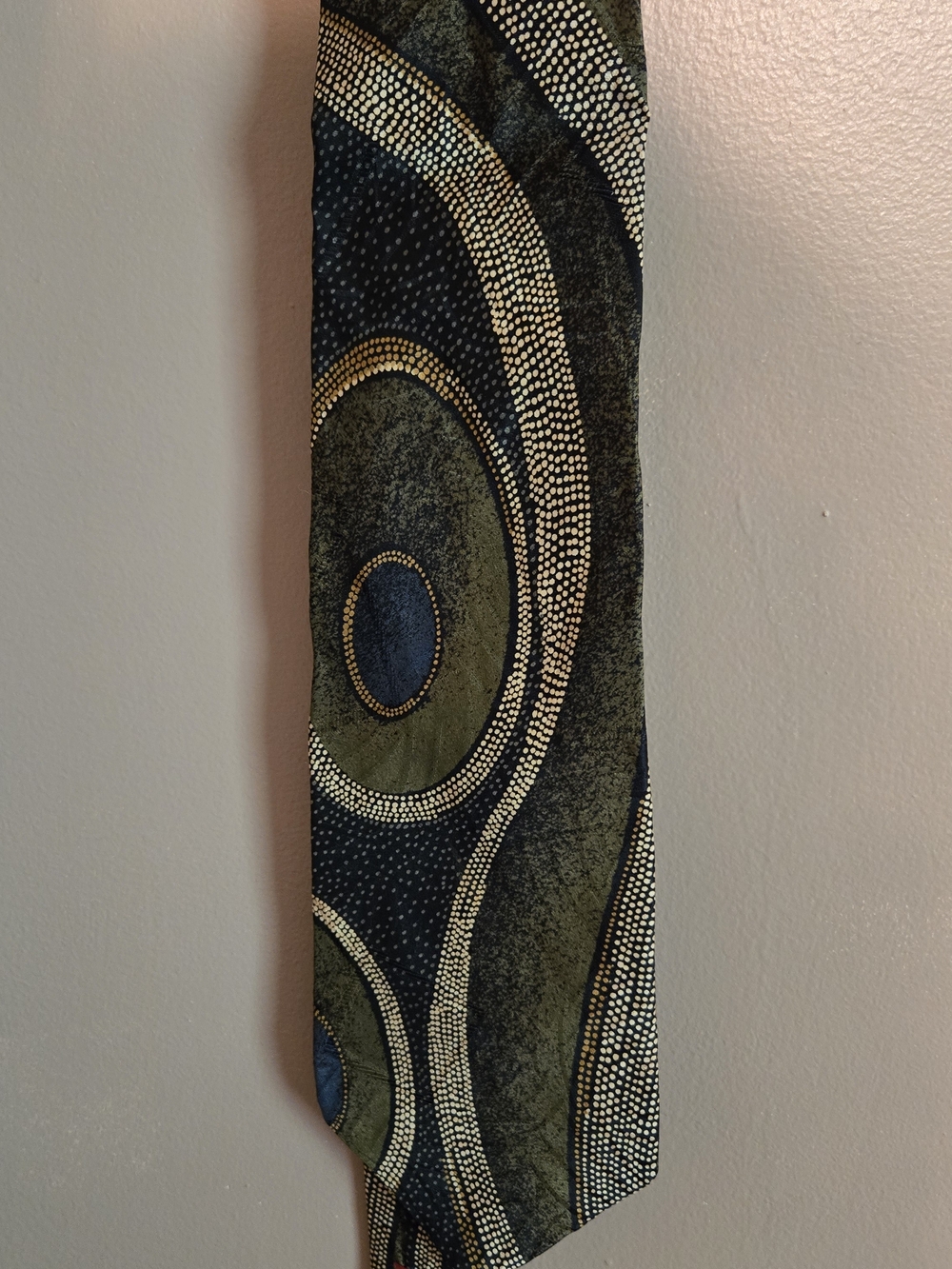 Classic Olive & Navy Men's Tie